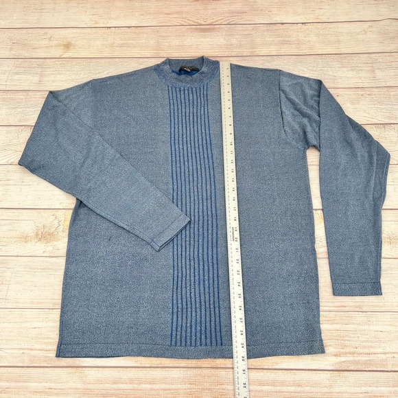 Domani Platinum Men's Light Blue Pullover Sweater Size 2XL - Picture 7 of 10